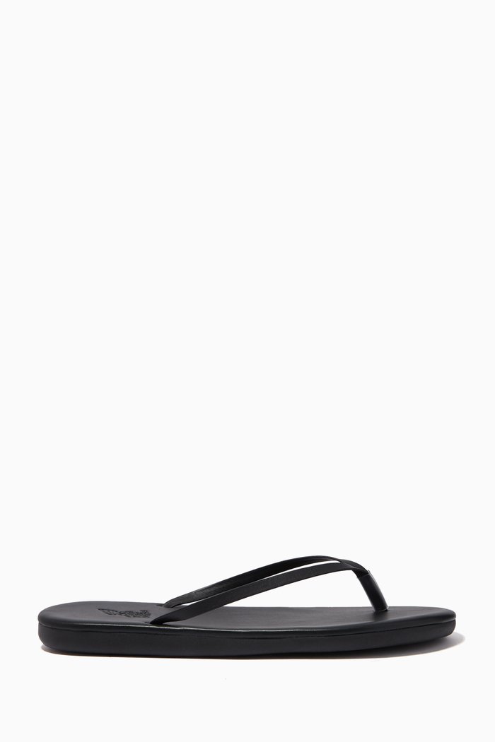 

Saionara Flip Flops in Nappa Leather, Black