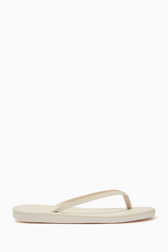 

Saionara Flip Flops in Nappa Leather, White
