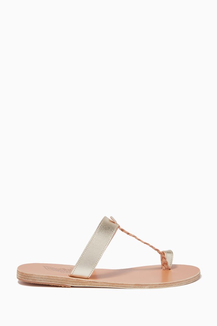 

Melpomeni Sandals in Vachetta Leather, Gold