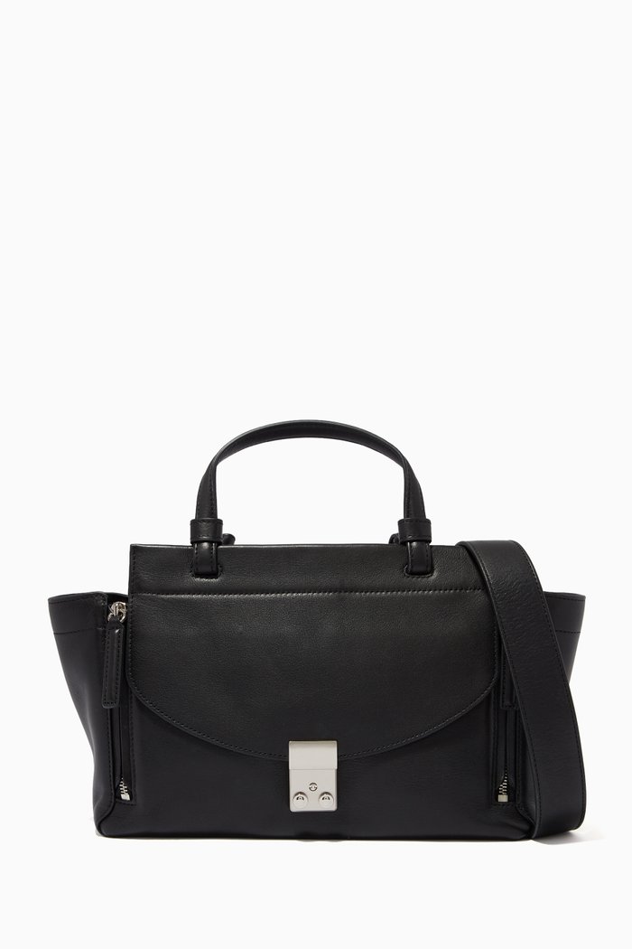 

Pashli Mini Satchel in Solf Leather, Black