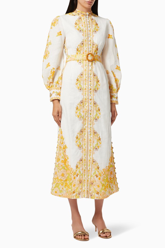 

Beaded Embroidered Dress, Multicolour