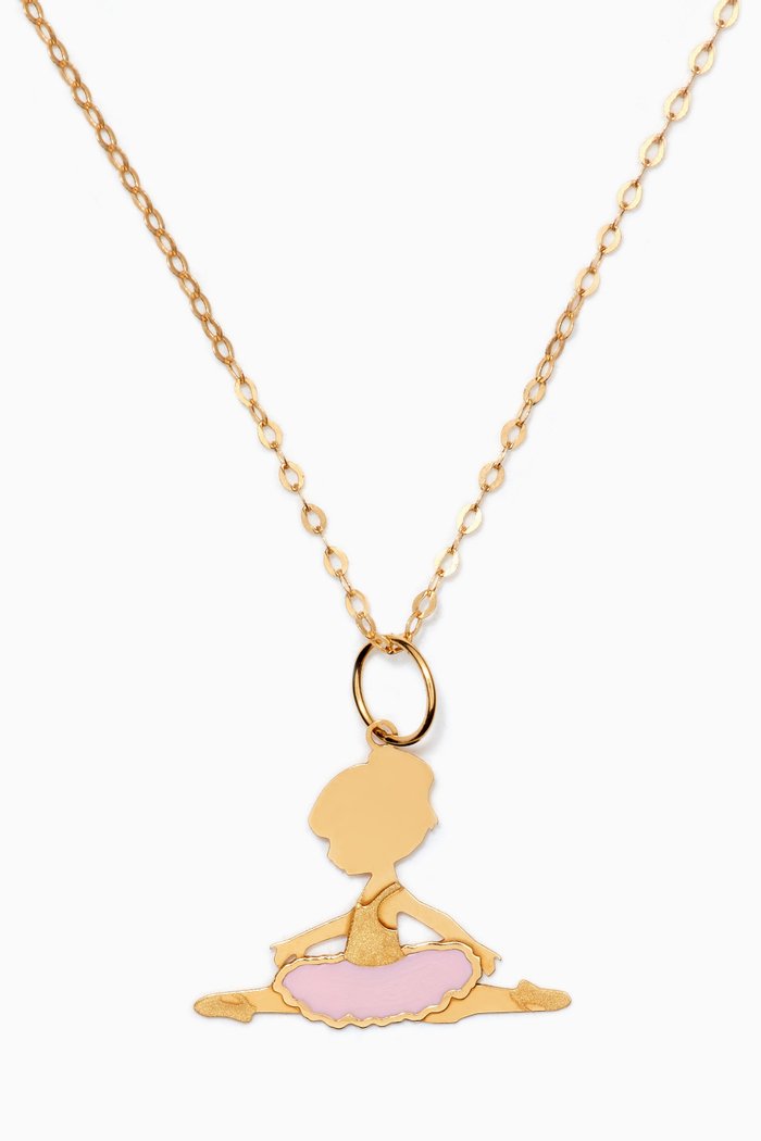 

Ballerina Pendant with Enamel in 18kt Yellow Gold