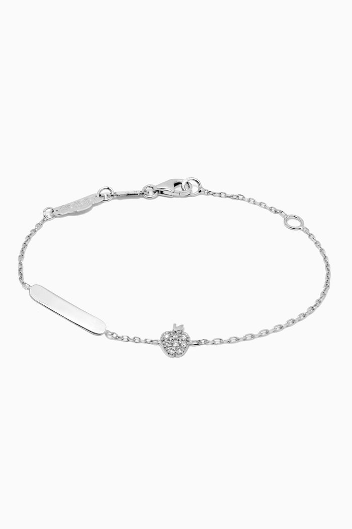 

Apple Bracelet with Diamonds in 18kt White Gold