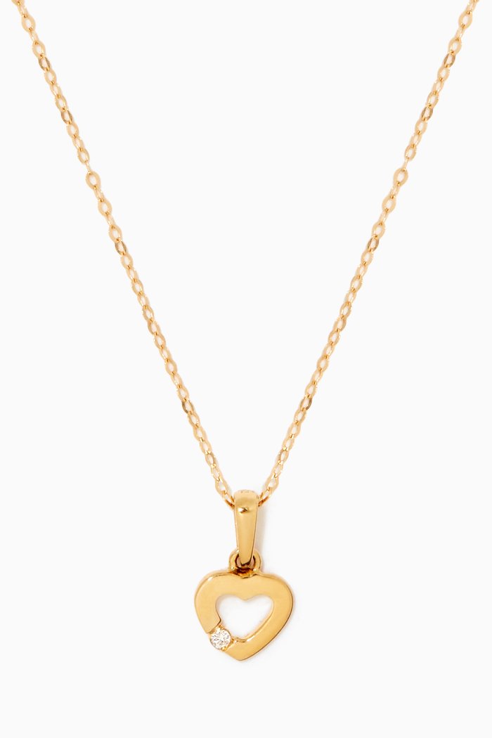 

Heart Pendant with Diamond in 18kt Yellow Gold