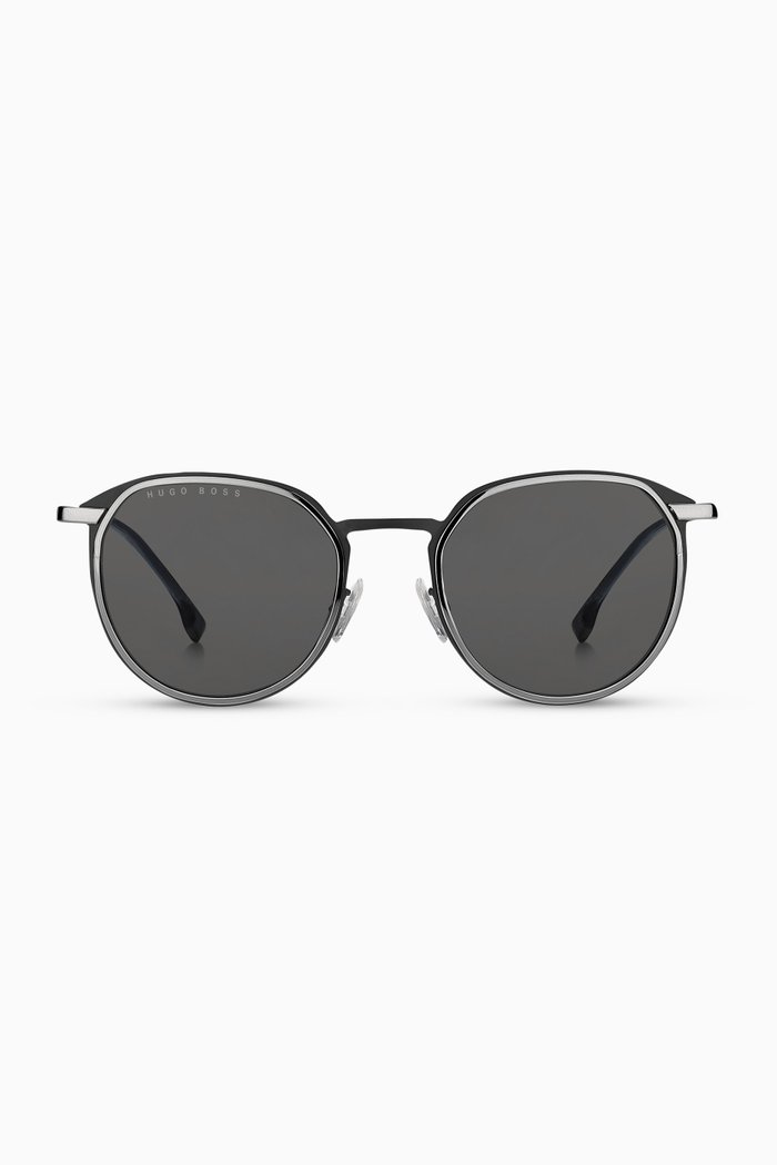 

Round Sunglasses in Metal, Grey