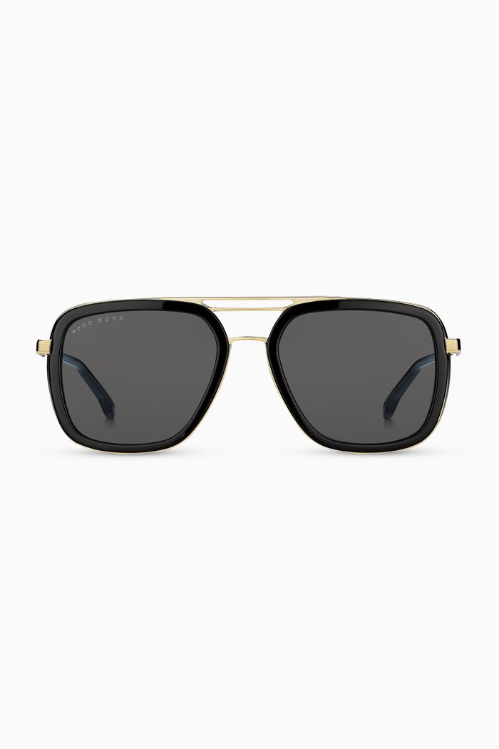 

Square Sunglasses in Metal, Black