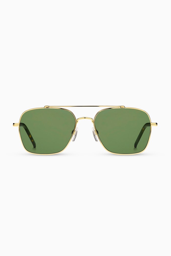 

Navigator Sunglasses in Metal, Gold