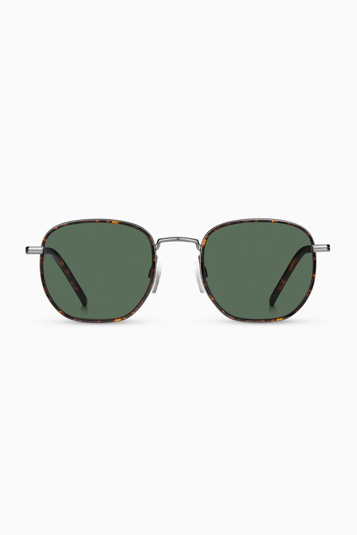 

Square Sunglasses in Metal, Brown
