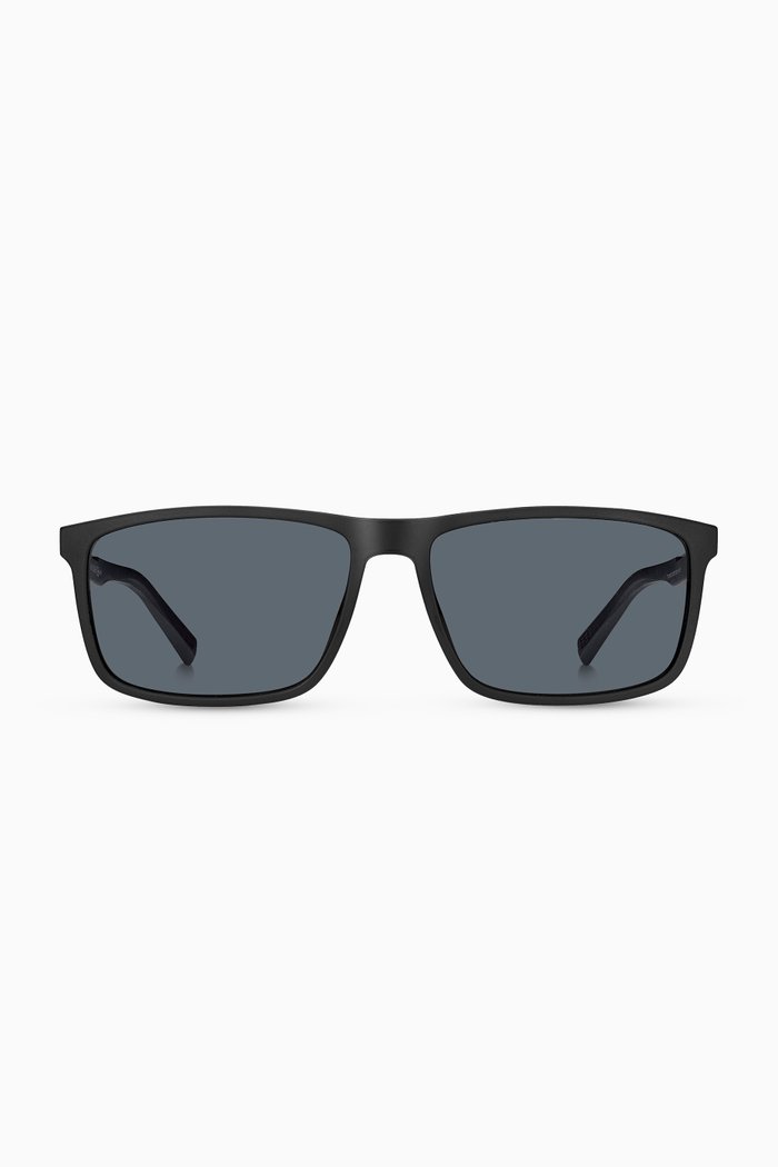 

Rectangular Sunglasses in Acetate, Black