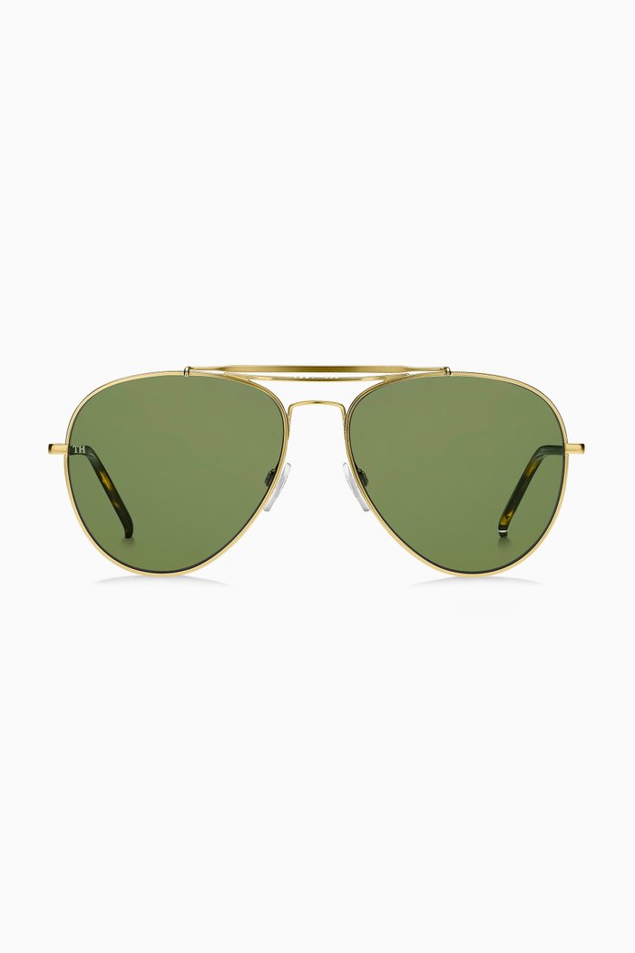 

Aviator Sunglasses in Metal, Gold