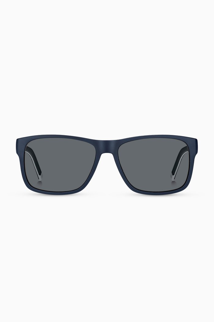 

Rectangular Sunglasses in Acetate, Blue