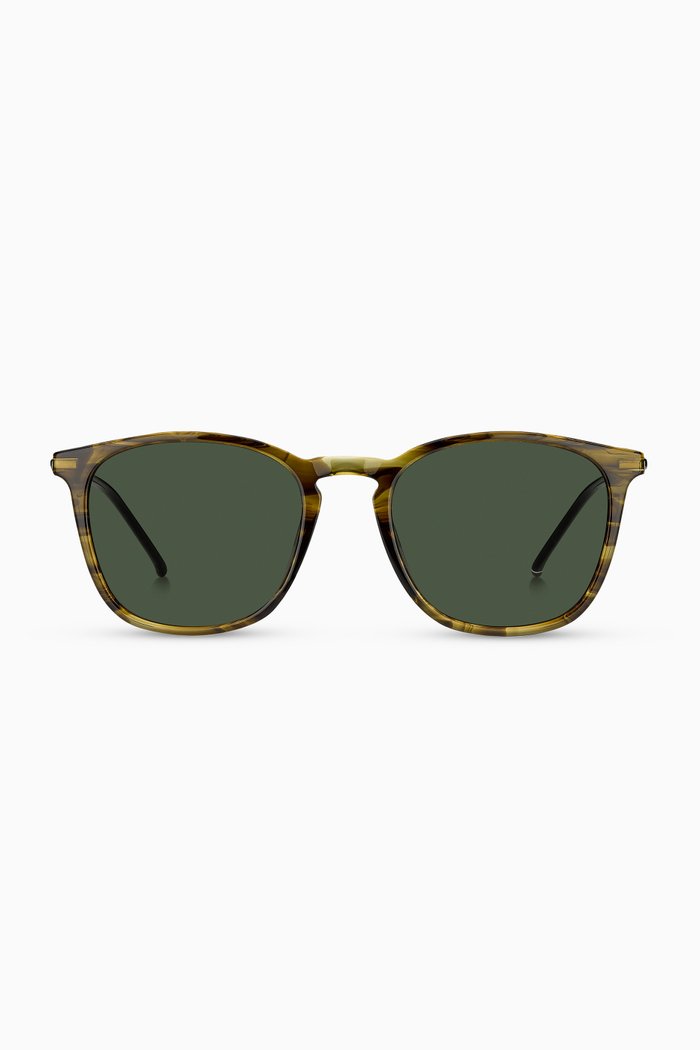 

D Frame Sunglasses in Acetate, Brown