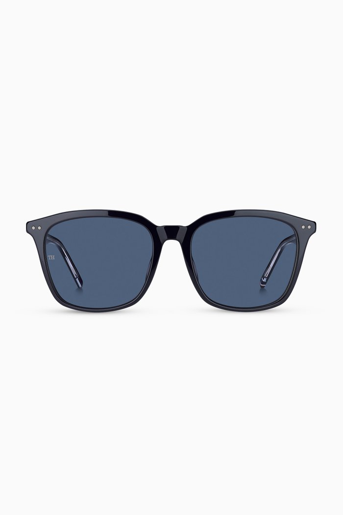 

Rectangular Sunglasses in Acetate, Blue
