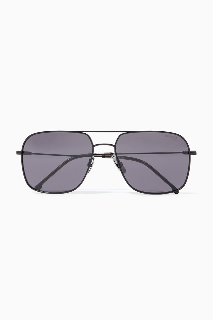 

247/S Aviator Sunglasses in Polyamide, Black