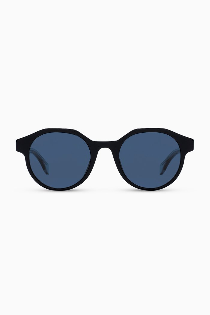 Round Sunglasses in Acetate, Multicolour
