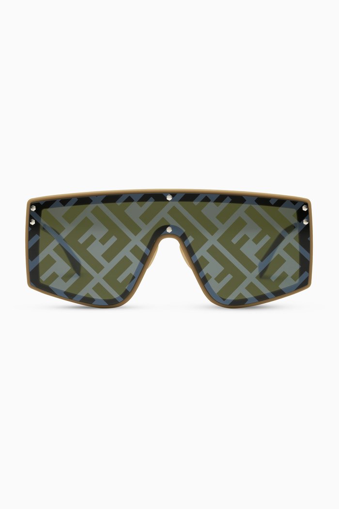 

Fabulous Aviator Sunglasses in Rubber & Metal, Brown