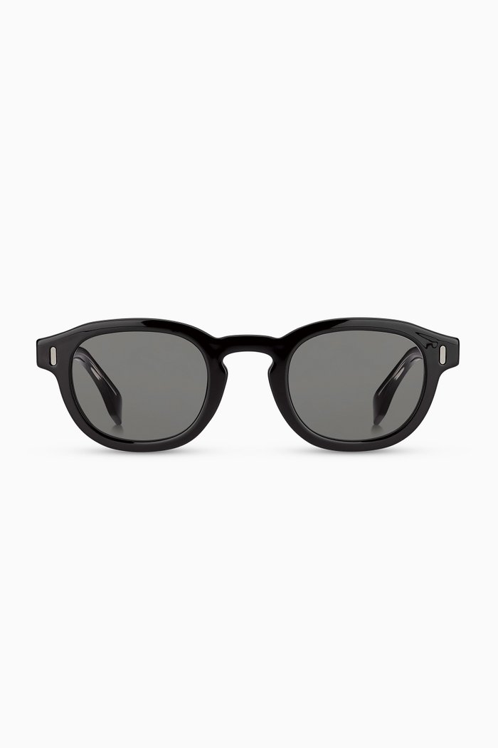 

Round Sunglasses in Acetate, Black