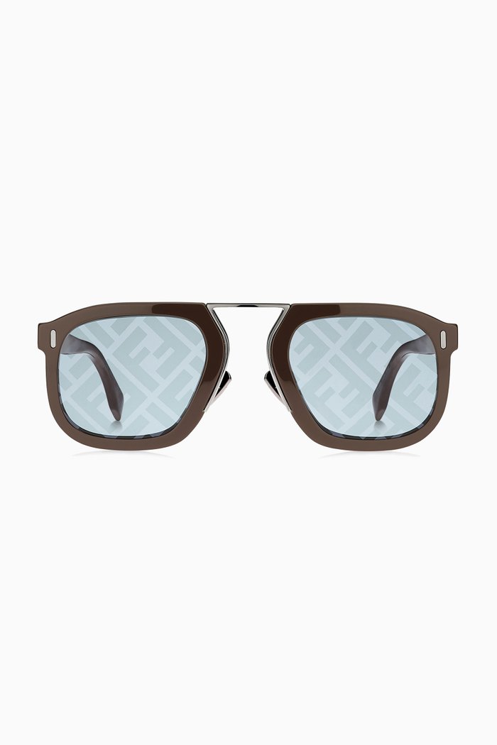 

FF Navigator Sunglasses in Acetate, Brown