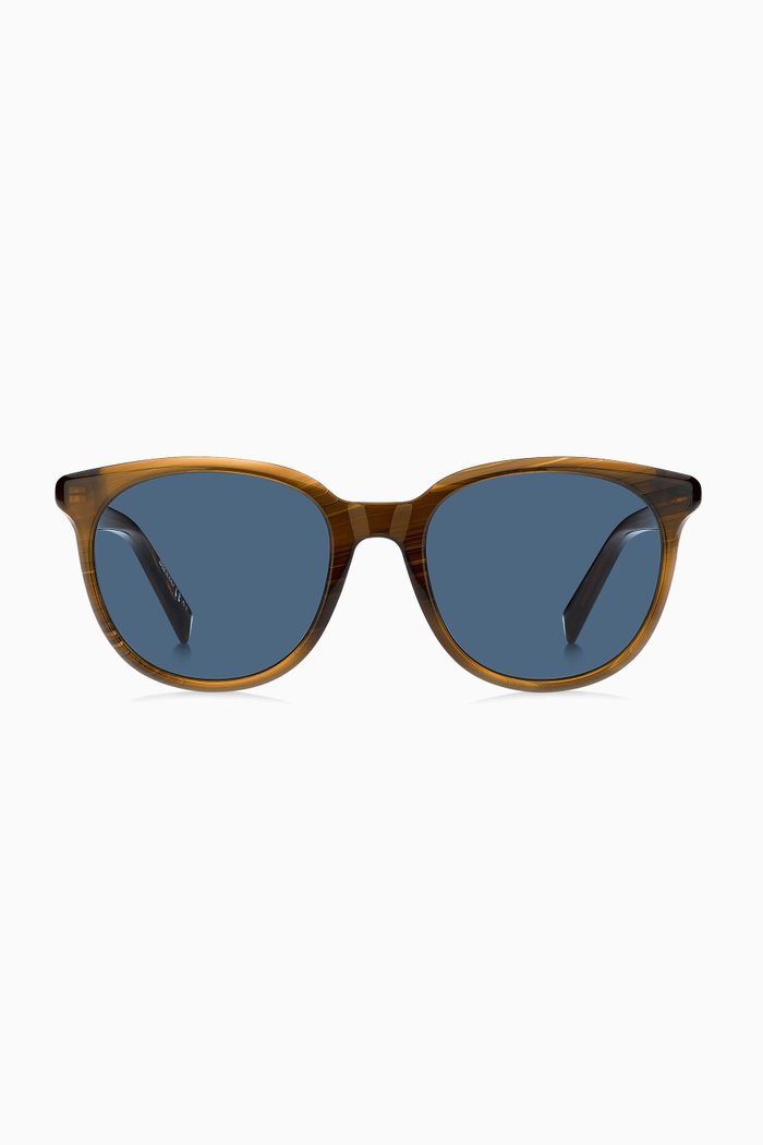 

D-shape Sunglasses in Acetate, Brown