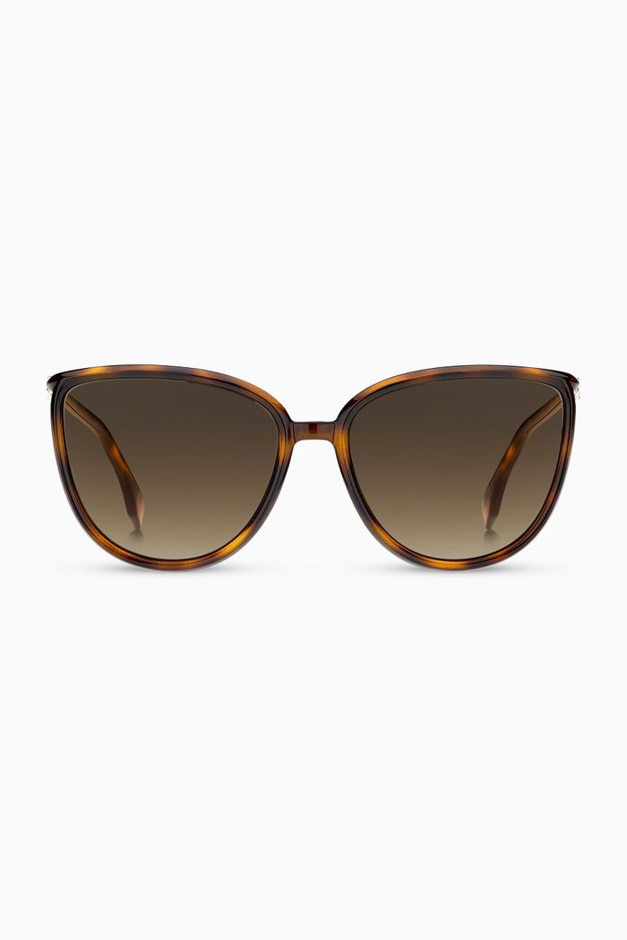 

Cat-eye Sunglasses in Acetate, Brown
