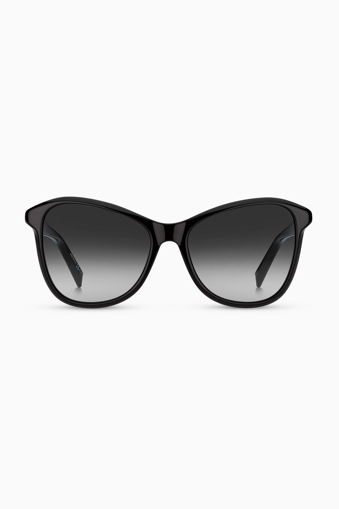 

Cat-eye Sunglasses in Acetate, Black