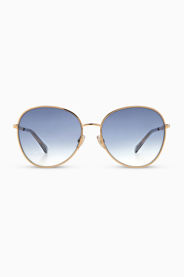 

Feline Sunglasses with Glitter, Gold