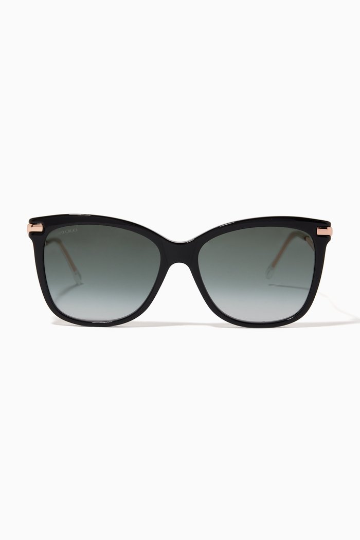 

Steff Sunglasses in Acetate & Metal, Black