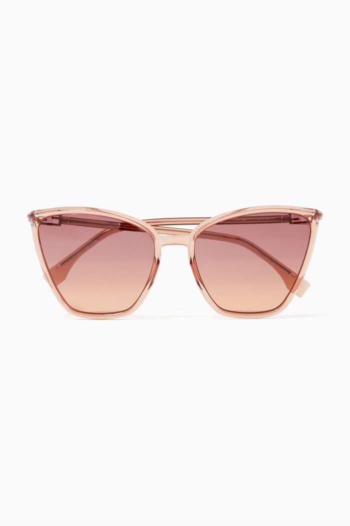 

Cat-eye Sunglasses in Acetate, Orange