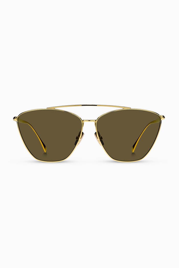 

Navigator Sunglasses in Metal, Gold