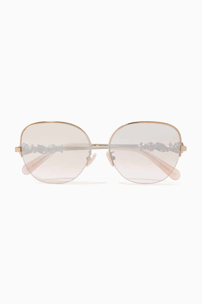 

Pilot Sunglasses in Metal, Gold
