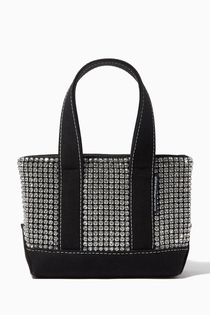 

Mini Cruiser Tote with Rhinestones, Black