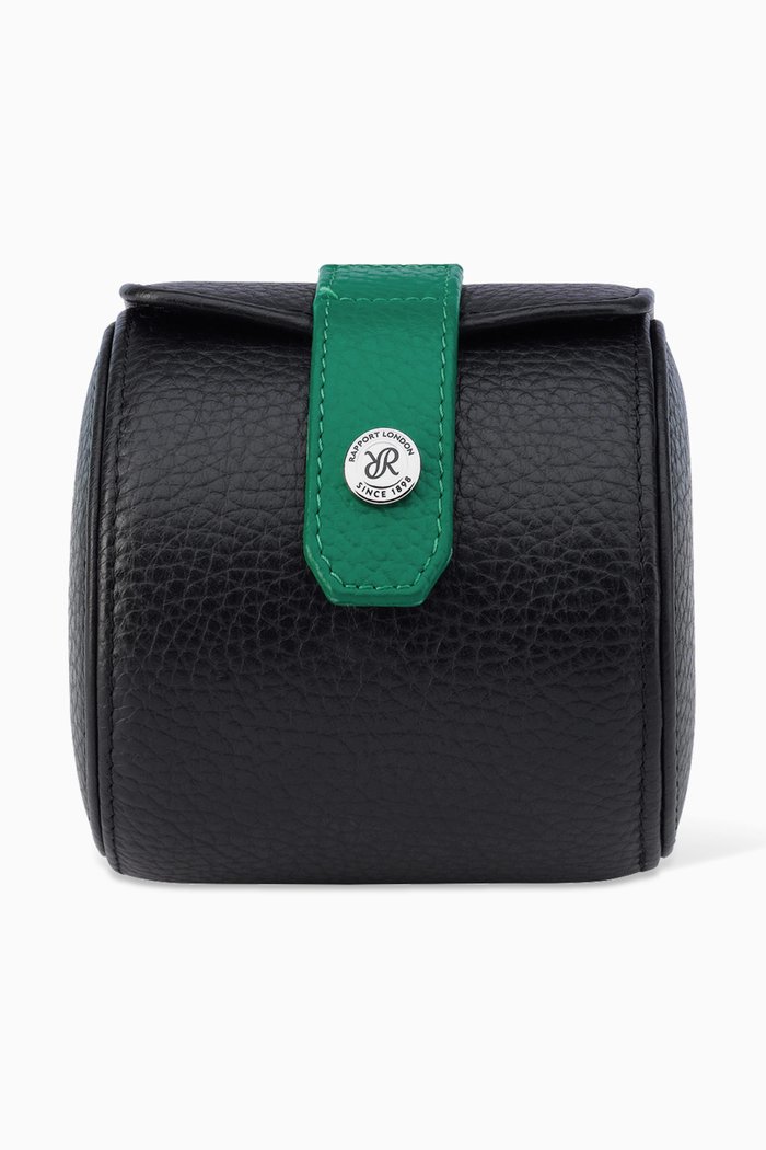 

Cooper Single Watch Roll in Leather, Black