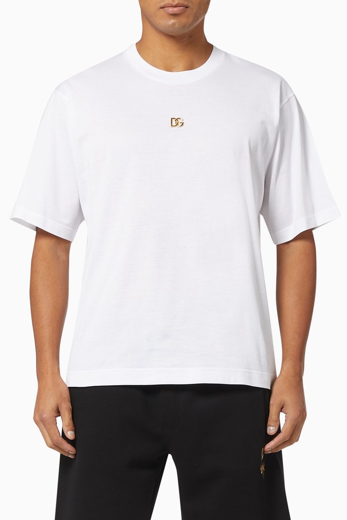 

T-shirt with DG Logo in Cotton, White
