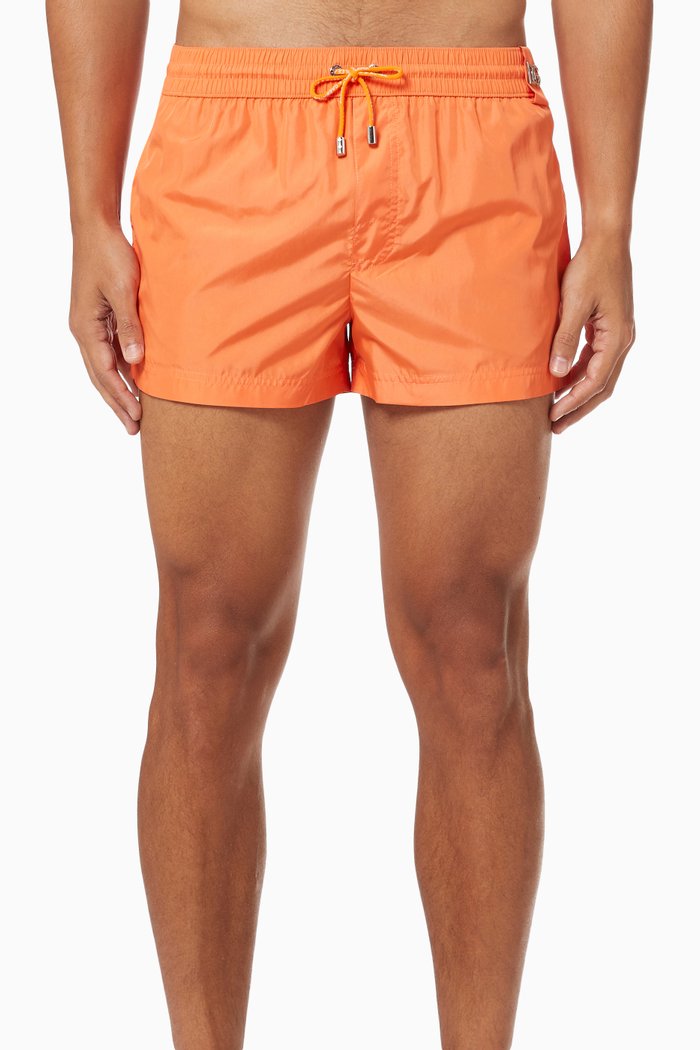 

DG Logo Short Swim Trunks in Polyester, Orange