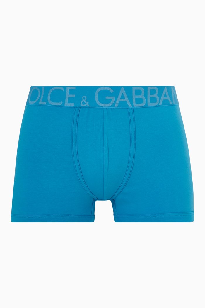 

Boxers in Two-way Stretch Cotton, Blue