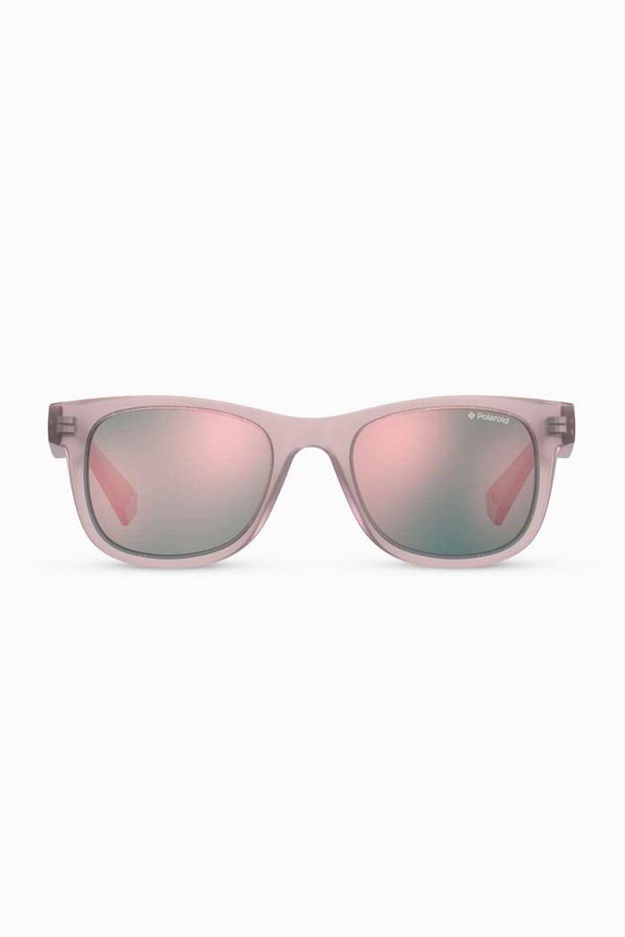 

8009/S Square Sunglasses in Polycarbonate, Pink