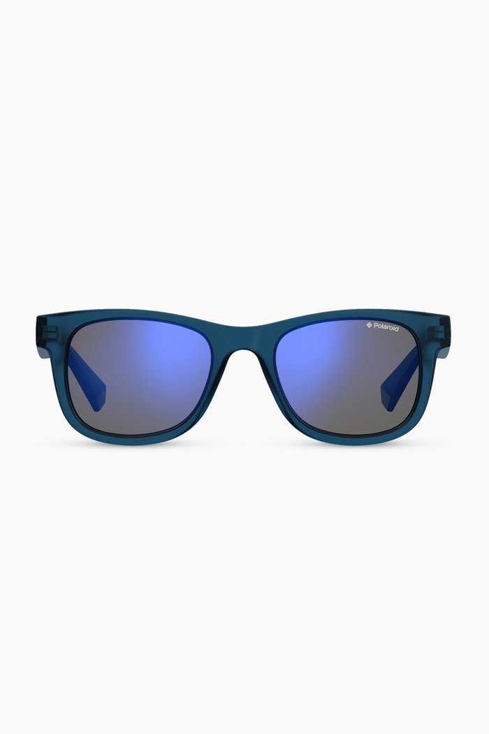 

8009/S Square Sunglasses in Polycarbonate, Blue
