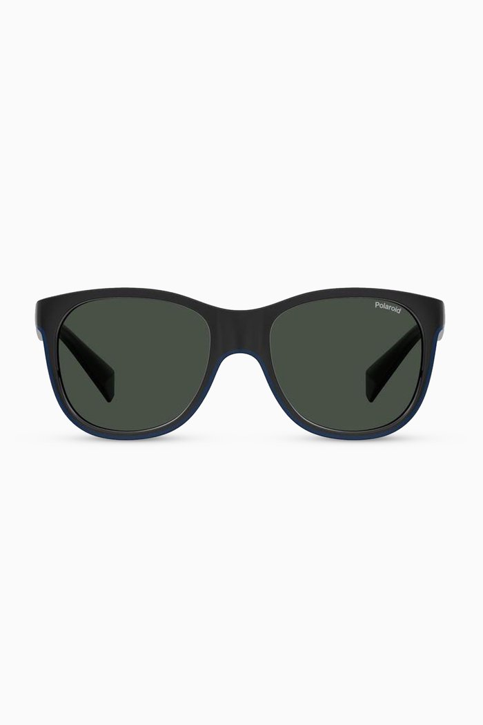 

8043/S Square Sunglasses in Polycarbonate, Black