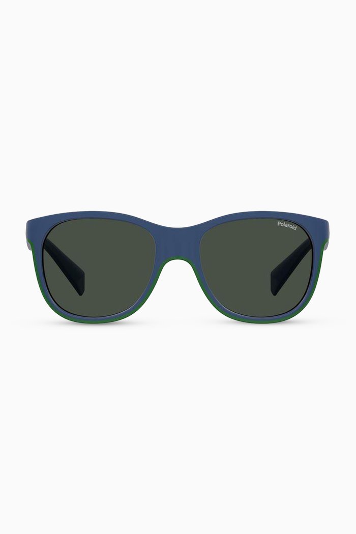 

8043/S Square Sunglasses in Polycarbonate, Blue