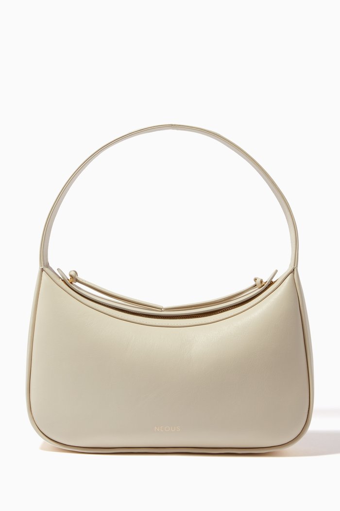

Delphinus Shoulder Bag in Calf Leather, Neutral