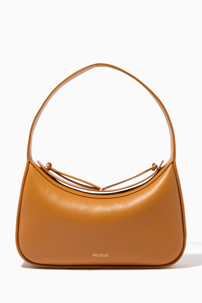 

Delphinus Shoulder Bag in Calf Leather, Neutral