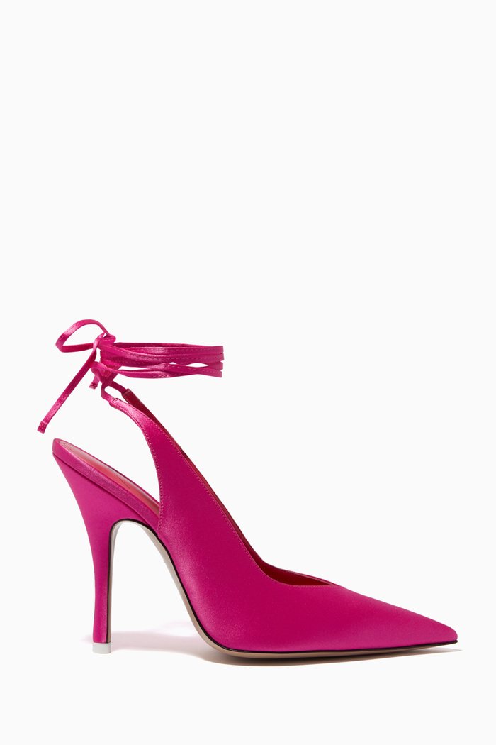 

Venus 105 Slingback Pumps in Satin, Pink