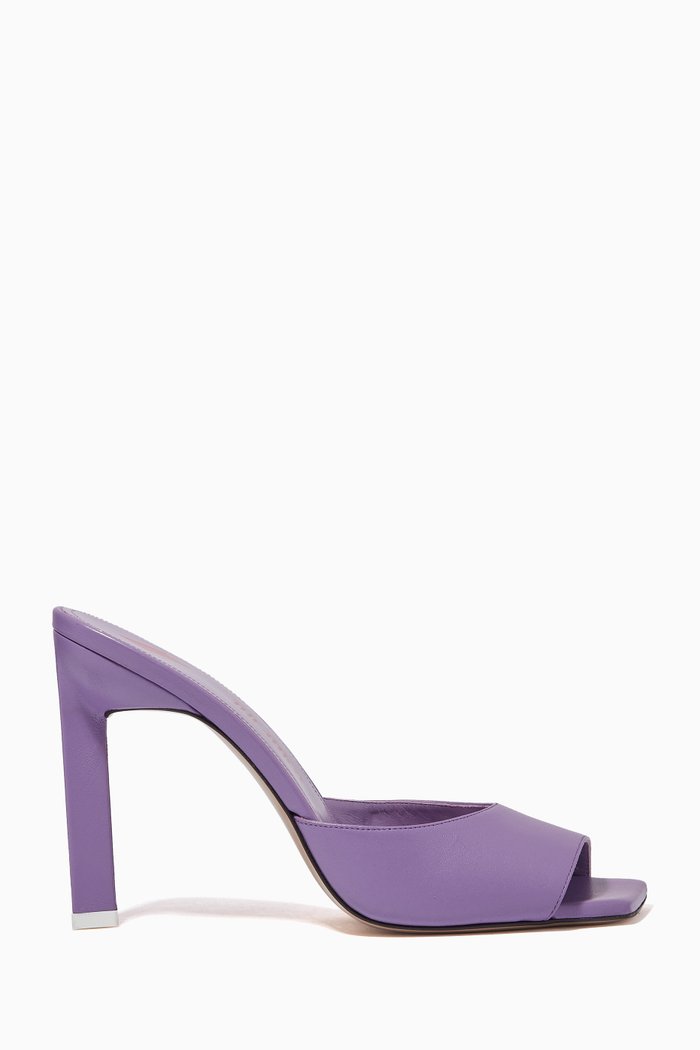 

Kaia 100 Mules in Nappa, Purple