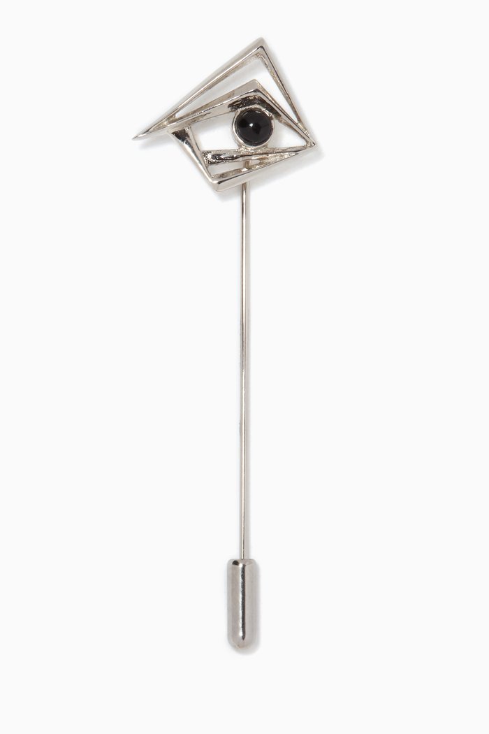 

Eye Lapel Pin in Sterling Silver