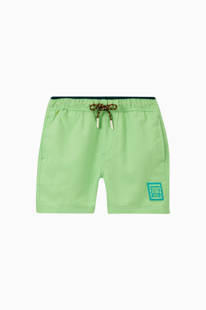 

Magic Print Swim Shorts in Recycled Polyester, Yellow
