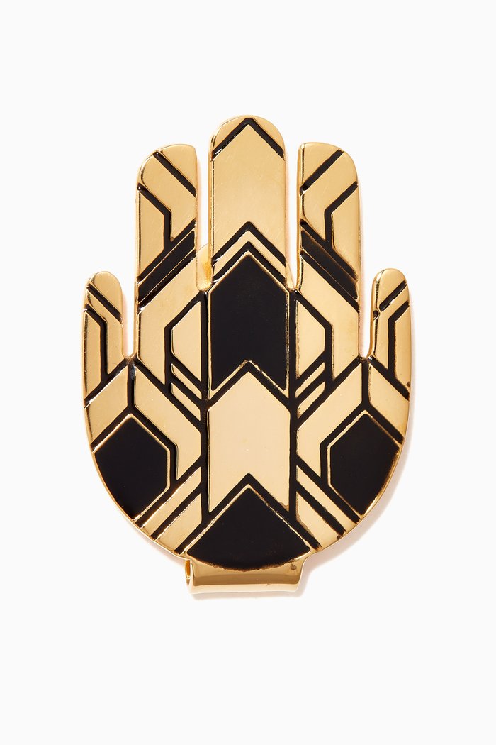 

Hamsa Money Clip in 18kt Gold Plating