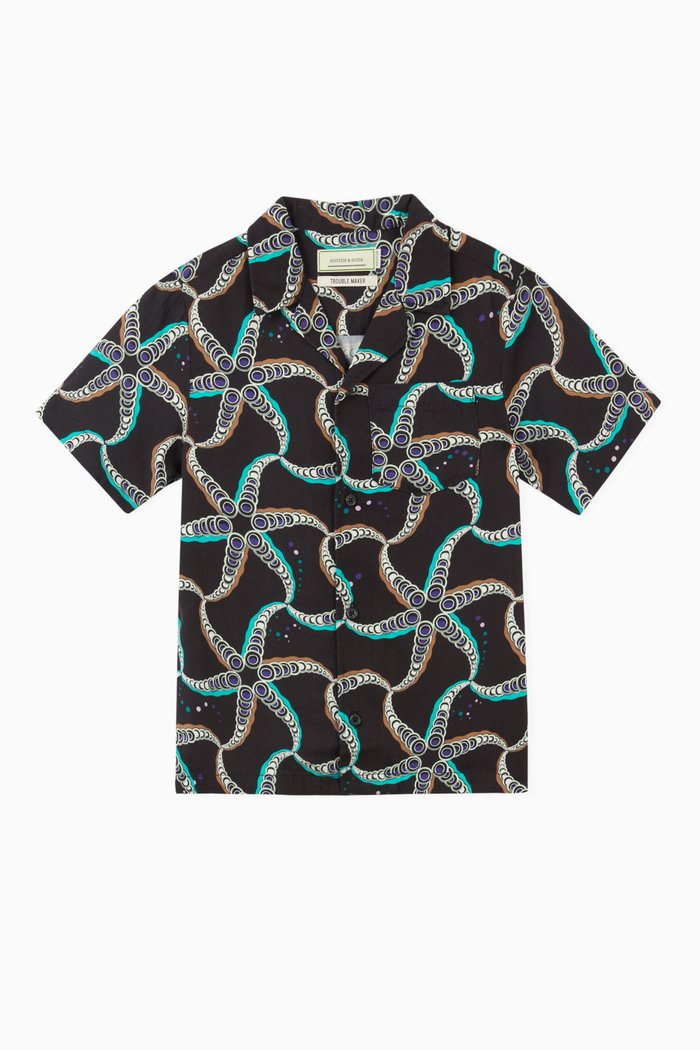 

Printed Shirt in TENCEL™ Blend, Multicolour