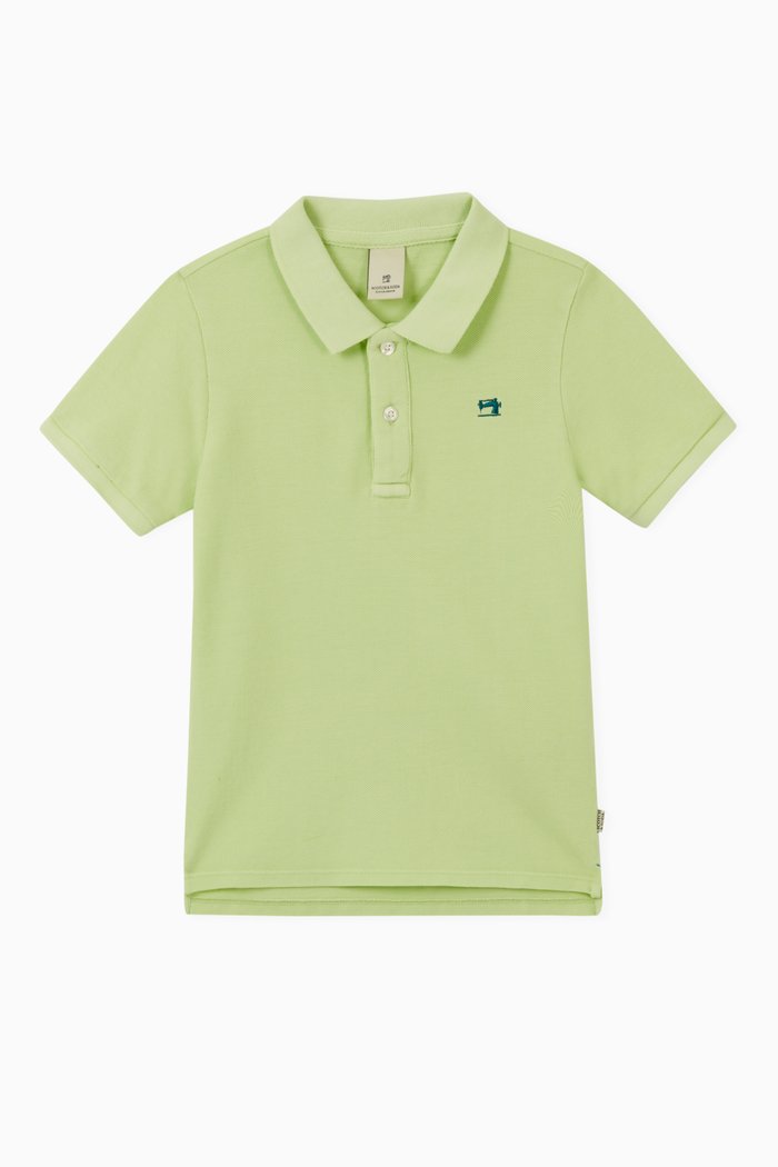 

Logo Polo T-shirt in Cotton, Green