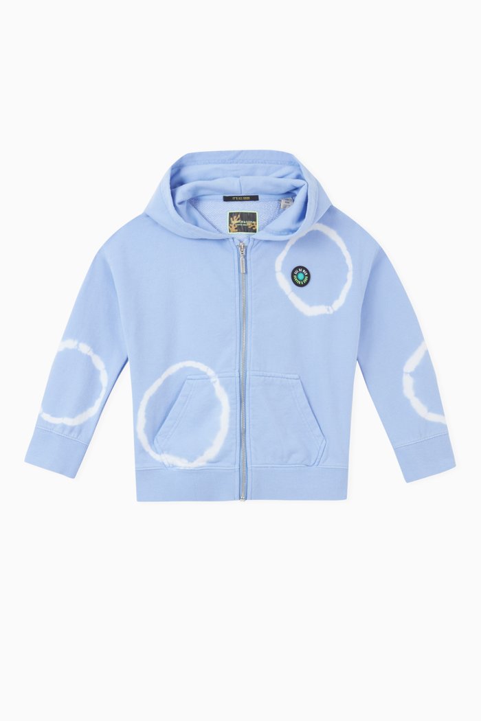 

Tie-dye Hoodie in Cotton, Purple