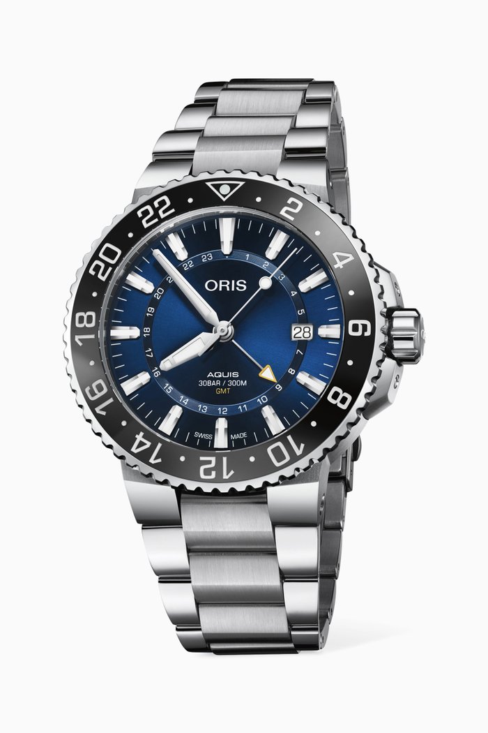 

Aquis GMT Automatic Watch, 43.5mm, Blue
